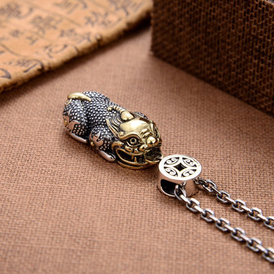 Collar Colgante Pixiu Plata 925 Estilo Étnico Tailandés - Image 9