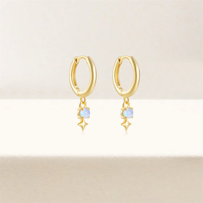 Aretes de Plata Esterlina S925 con Ópalo Azul y Diamantes - Diseño Europeo - Image 26
