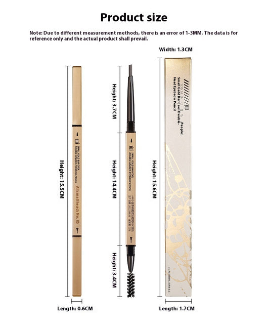 Lápiz de Cejas Ultra Fino Dorado Resistente al Desvanecimiento - Image 19