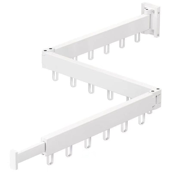 Tendedero Plegable de Aluminio sin Perforaciones para Pared