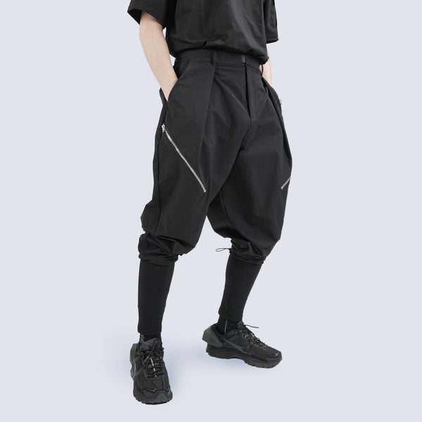 Pantalones Harem Casuales para Hombre con Entrepierna Oscura
