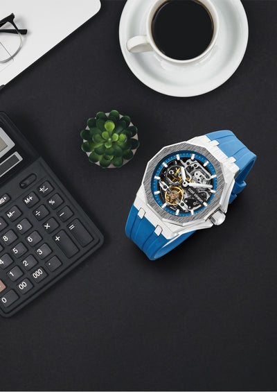 Reloj Mecánico Automático Luminoso con Correa de Silicona Hueca - Image 11