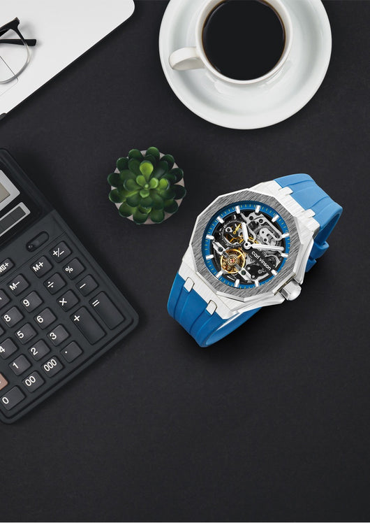Reloj Mecánico Automático Luminoso con Correa de Silicona Hueca - Image 11