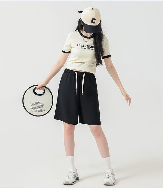 Shorts Premamá Cortos de Cintura Alta Pierna Ancha Verano Ligero - Image 16