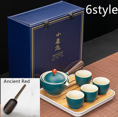 Juego de Té Xiaoyao con Tetera Giratoria 360° - Image 41