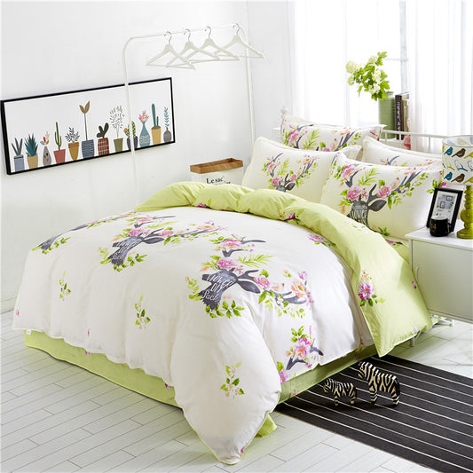 Juego de Cama Algodón Twill Estampado de 4 Piezas - Image 2
