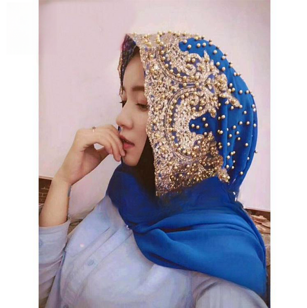 Velo de Perlas para Mujer - Pañoleta Elegante