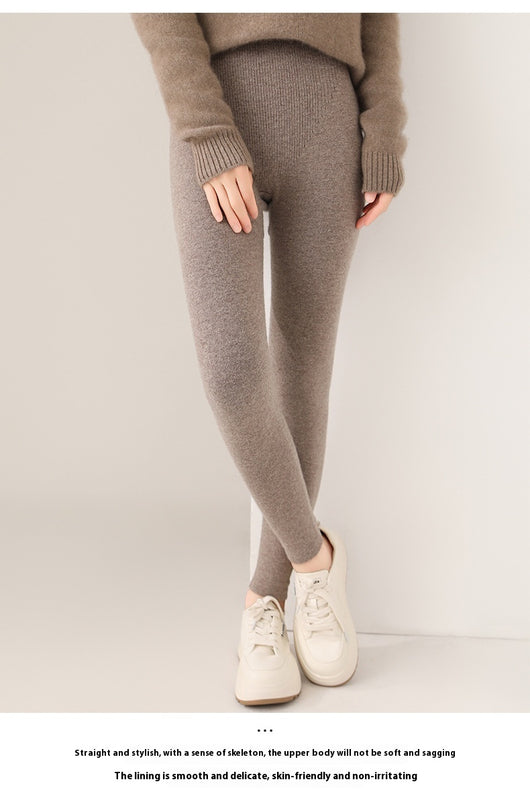 Leggings Térmicos de Lana Tejida sin Costuras - Cintura Alta Reductora - Image 11