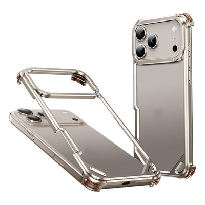 Funda Protectora iPhone 15 con Marco de Hebilla Caballito de Mar y Lente de Metal - Image 3