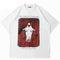 Playera Holgada Unisex con Estampado de Cruces