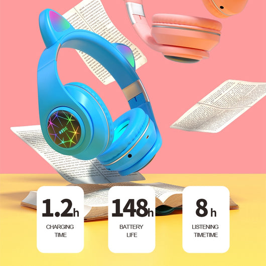 Auriculares Inalámbricos Deportivos con Diseño de Orejas de Gato - Image 10