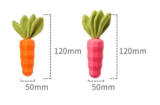 Juguete Masticable para Mascotas Zanahoria Resistente con Sonido - Image 6