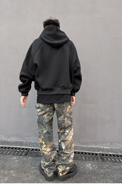 Jeans Hombre Patrón Camuflaje Árbol Corte Recto Oversize - Image 7