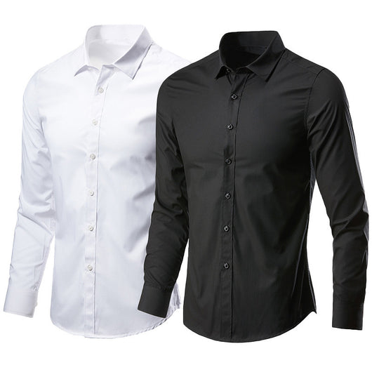 Camisa Casual Blanca para Hombre - Diseño Liso Versátil - Image 24