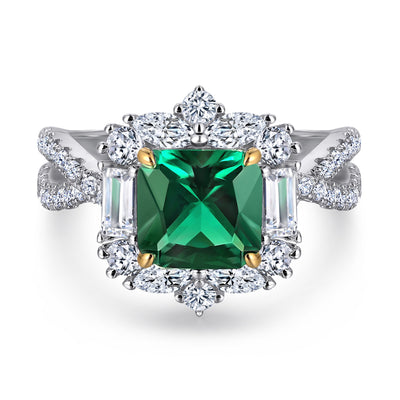 Anillo de Compromiso Abuela Princesa - Diseño Europeo y Americano - Image 9