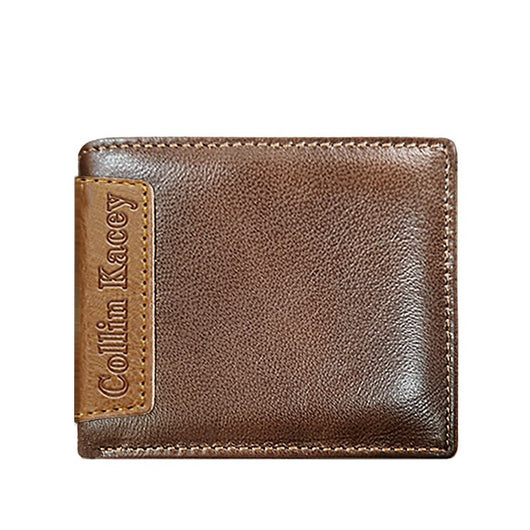 Cartera Corta de Cuero Genuino para Hombre - Image 19