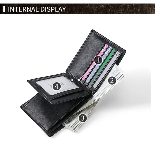Billetera de Cuero para Hombre con Protección RFID Anti-Fraude - Image 13