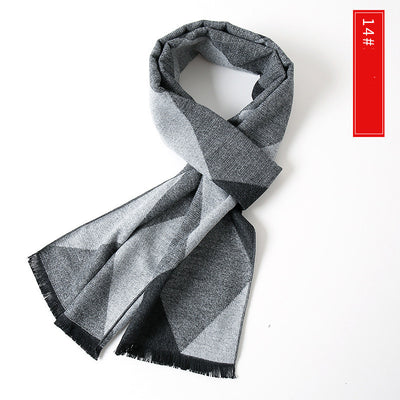 Bufanda de Cachemira Extendida Versátil para Hombre - Image 35