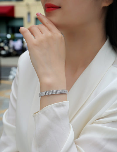Pulsera Cadena Radiance - Plata S925 con Moissanita Premium - Image 5