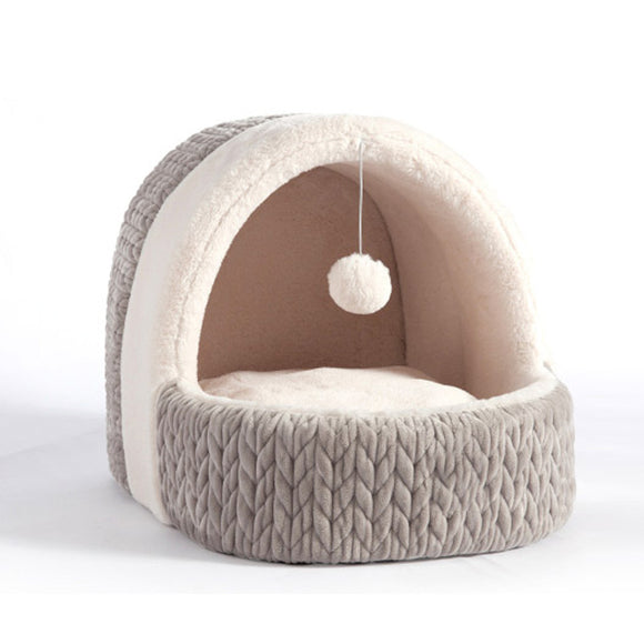 Cama Felina Cubierta Four Seasons - Casa Térmica para Gatos y Perros Pequeños