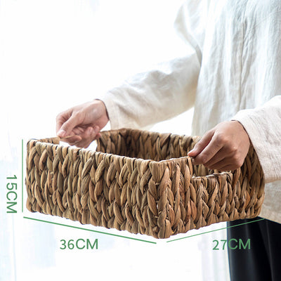 Cesta de Almacenamiento Tejida Estilo Japonés - Organizador de Paja Natural - Image 7