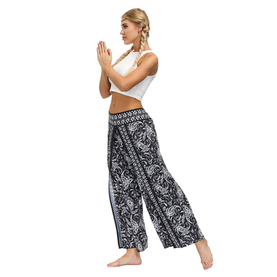 Pantalones Yoga Boho Estampado Étnico para Entrenamientos al Aire Libre - Image 10