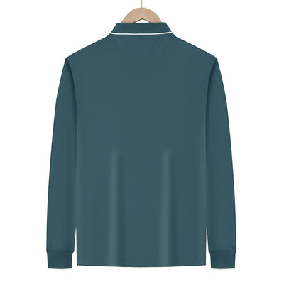 Polo Jacquard de Manga Larga Secado Rápido para Hombre - Image 19