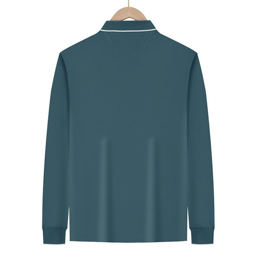 Polo Jacquard de Manga Larga Secado Rápido para Hombre - Image 19