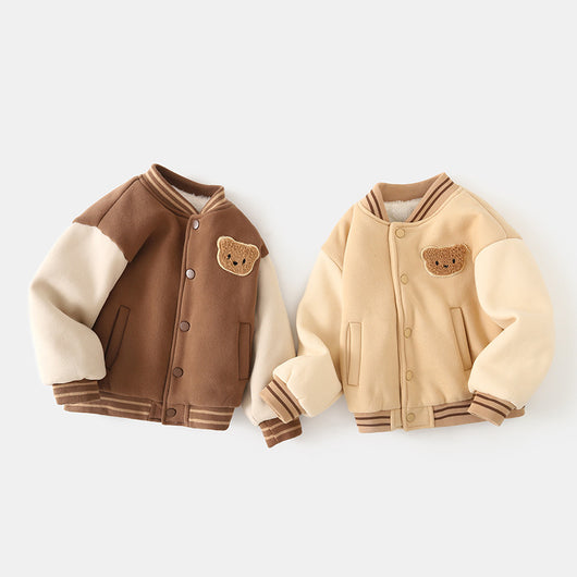 Abrigo Uniforme de Béisbol con Forro Polar de Algodón