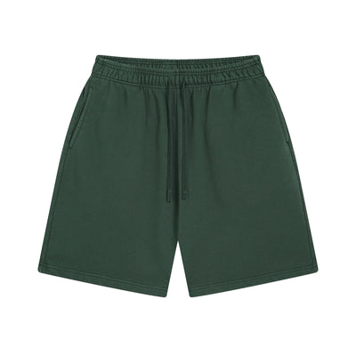 Shorts Deportivos de Algodón Puro Teñidos con Patrón Vintage Lavado - Image 9
