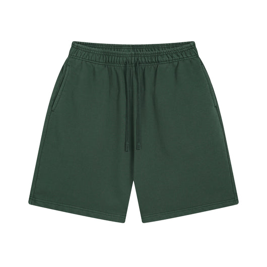 Shorts Deportivos de Algodón Puro Teñidos con Patrón Vintage Lavado - Image 9