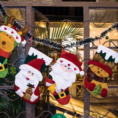 Medias Navideñas Decorativas - Juego de Tamaños Grande, Mediano y Pequeño - Image 41