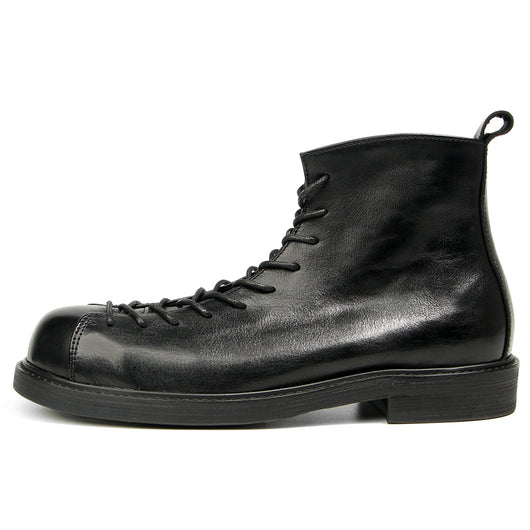 Botas Martin para Hombre de Cuero Genuino Estilo Vintage Amekaji - Image 6