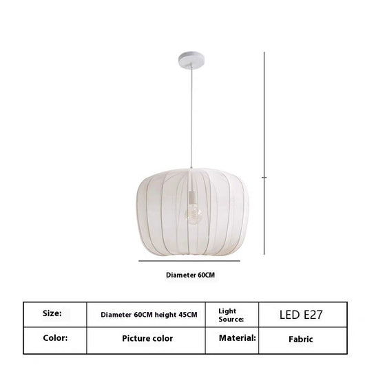 Lámpara Colgante Artesanal de Tela para Tienda de Moda - Image 7