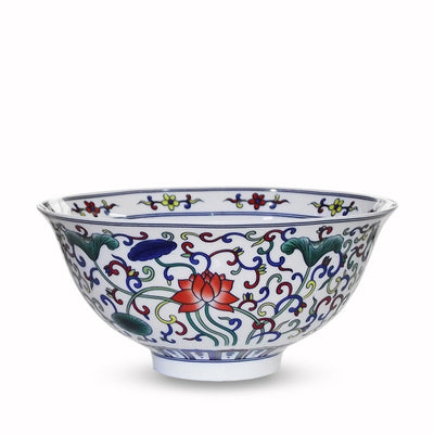 Cuenco de Arroz Porcelana Fina Dragón y Fénix