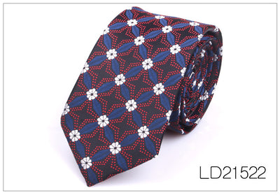 Corbata Casual Moderna con Estampado Floral - Ancho 6cm - Image 23