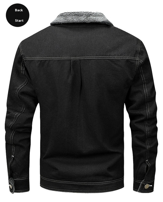 Chaqueta Denim Forrada en Polar para Hombre - Estilo Premium - Image 14