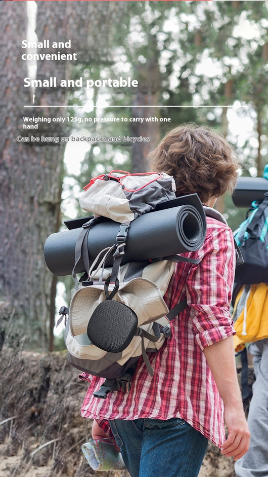 Parlante Portátil Bluetooth Mini con Tela Impermeable y Imán - Image 11