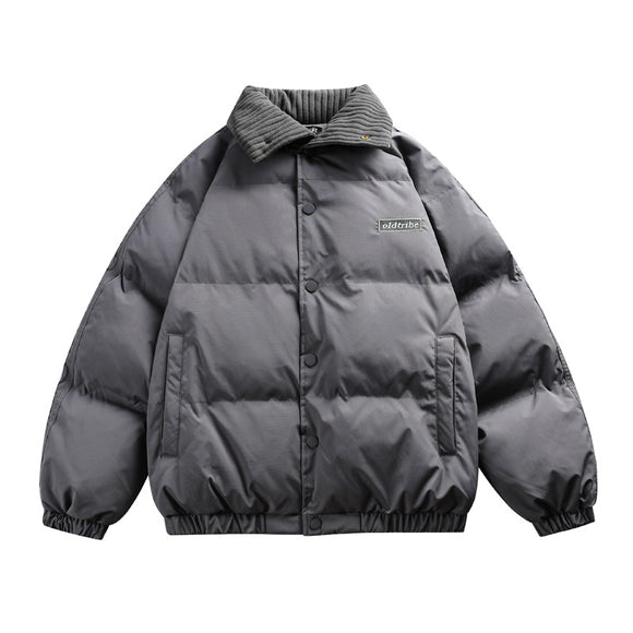 Abrigo Acolchado de Algodón con Solapa Americana para Hombre - Estilo Premium