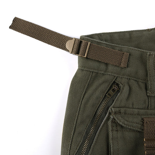 Pantalones Cargo Retro Cintura Baja con Bolsillos - Image 19