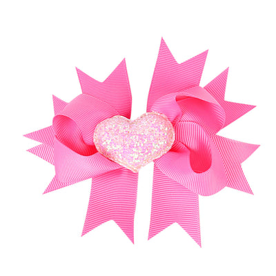 Pasador de Moño Infantil Multicapa con Detalle de Amor - Image 6