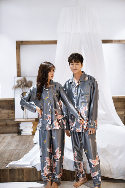 Pijama Unisex Cardigan Casual de Manga Larga - Image 13