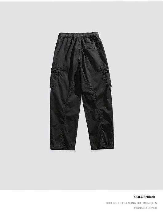 Pantalones Sueltos Retro de Pierna Ancha para Hombre - Image 28