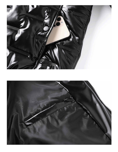 Chamarra de Invierno para Hombre con Capucha y Acabado Brillante - Image 13