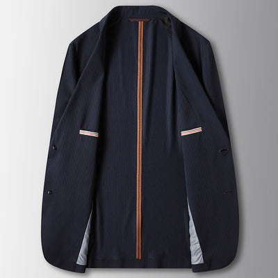 Blazer Ejecutivo Elástico de Color Liso para Hombre - Image 5