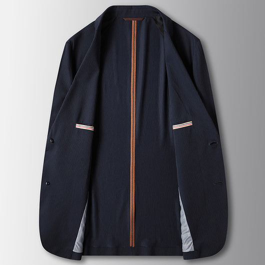 Blazer Ejecutivo Elástico de Color Liso para Hombre - Image 5