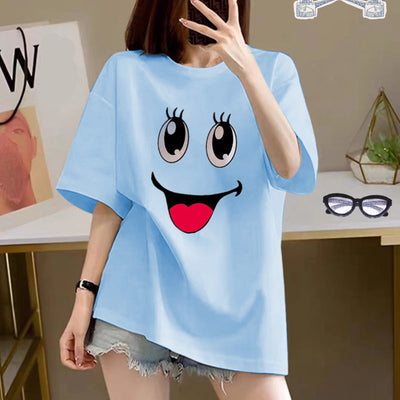 Playera Estampada de Algodón con Diseño Cartoon para Mujer - Image 13