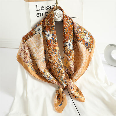 Pañuelos de Seda Estampados para Mujer - Hijab Versátil - Image 37