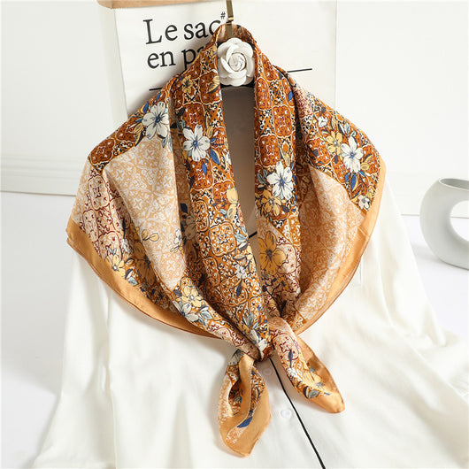 Pañuelos de Seda Estampados para Mujer - Hijab Versátil - Image 37