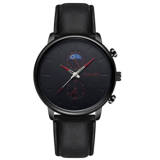 Reloj de Pulsera Ultra Delgado para Hombre con Correa de Cuero - Image 5